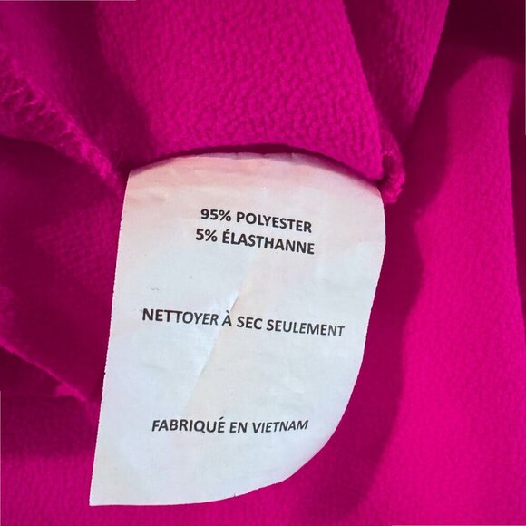 LUSH Hailey Crepe Hot Pink Classic Shift Short Sleeve A-Line Everywhere Dress XL - Picture 5 of 5